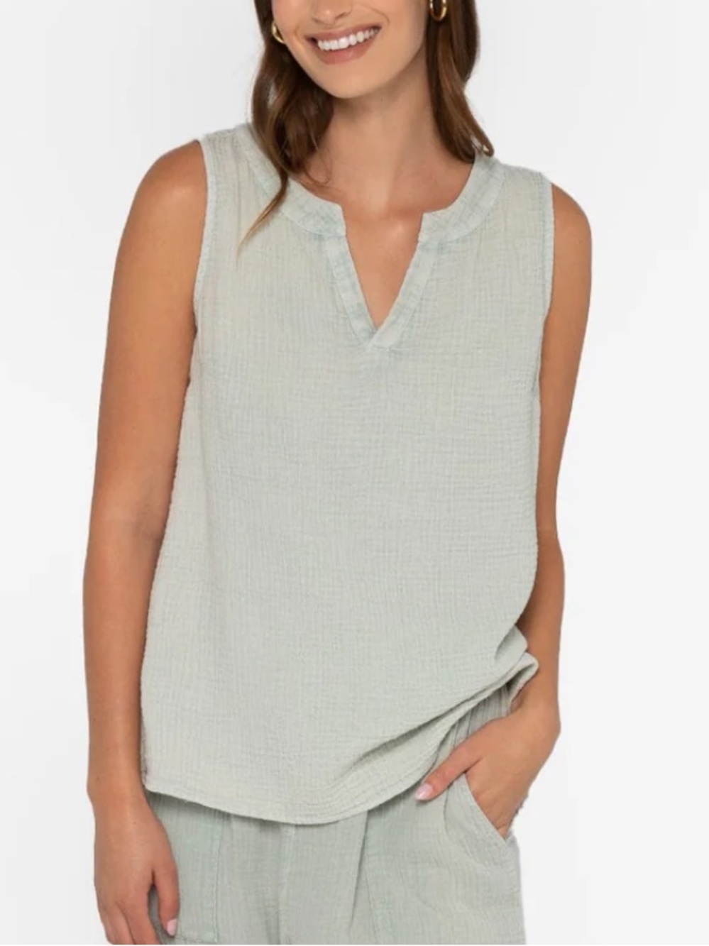 NWT Peace Love World Gauze Tank Top | Size Small
